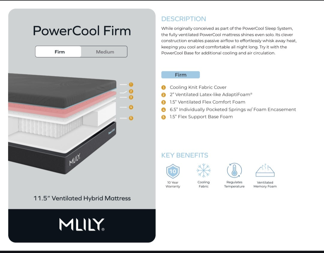 MLILY™ PowerCool Firm (Includes Shipping)